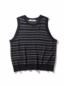 <img class='new_mark_img1' src='https://img.shop-pro.jp/img/new/icons48.gif' style='border:none;display:inline;margin:0px;padding:0px;width:auto;' />SandWaterrRESEARCHED KNIT VEST(C,L MIX YARN BORDER)/֥å