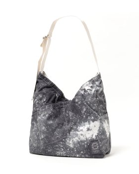 <img class='new_mark_img1' src='https://img.shop-pro.jp/img/new/icons13.gif' style='border:none;display:inline;margin:0px;padding:0px;width:auto;' />【hobo】AZUMA SHOULDER BAG M COTTON NYLON RIPSTOP CAMO TIE-DYED/ブラック