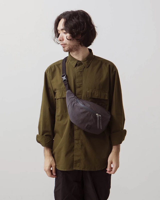 hobo | WAIST POUCH NYLON OXFORD/チャコール - セレクトショップ A.B.C.(エービーシー)-ONLINE SHOP-