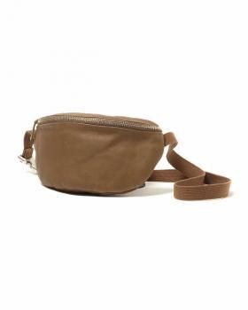 hobo WAIST POUCH NYLON OXFORD with COW LEATHER | ブラック