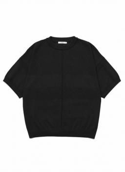 お値下げ【未使用】ヨット柄 ジャガード半袖ニット F i.n.t