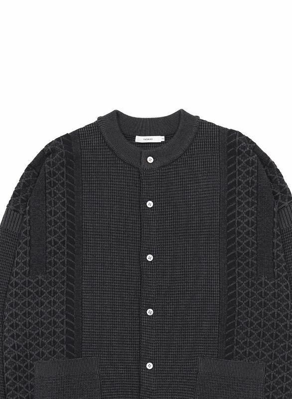 タグ付き&herShrink Cardigan BLACKシュリンクカーディガン YASHIKI Rakki Collar Cardigan – Maison ma Manière