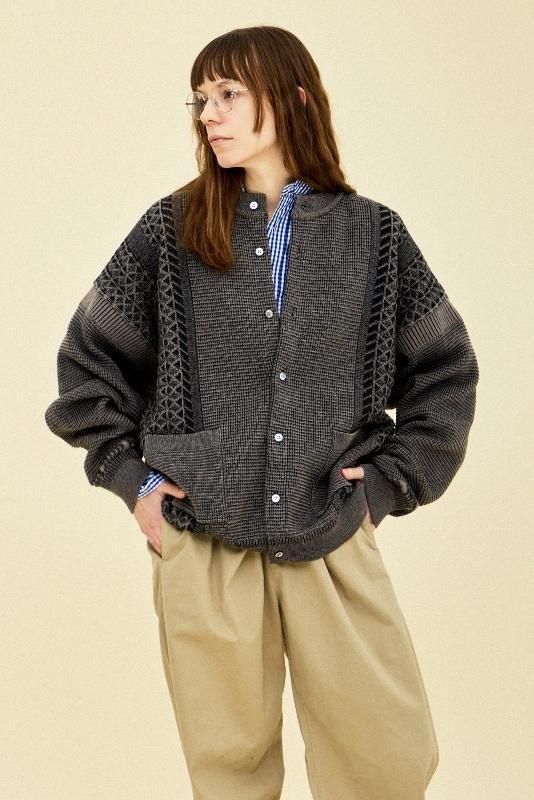 YASHIKI シグレ　カーディガン　ニット　未使用　ヤシキ　21AW YASHIKIから季節と共に風が見せる様々な景色をニットに
