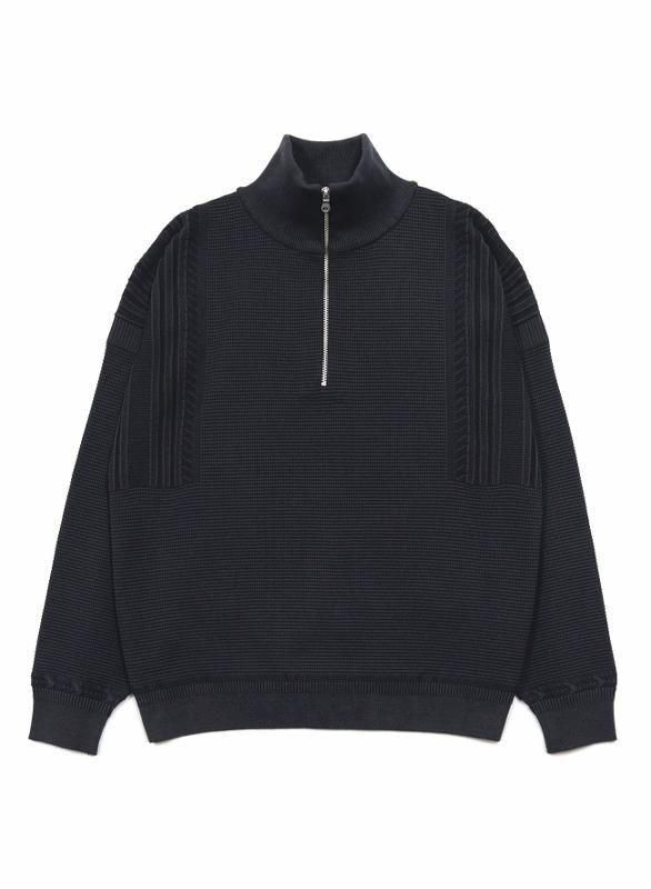 YASHIKI Fuyushigure Knit | ダークネイビー - セレクトショップ