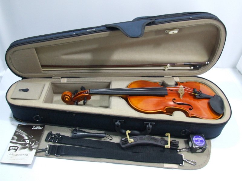 工房整備済み 】SUZUKI VIOLIN 3/4サイズ バイオリン 青ラベル - 楽器 