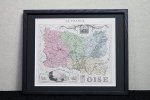 古地図 フランス オワーズ県 1870年