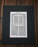インキュナブラ　「エフェソ信徒への手紙」　『ラテン語聖書』第2-3章　一葉　1478年