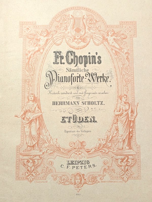 ショパン マズルカ集 1902年 アンティーク楽譜 - アンティーク楽譜や