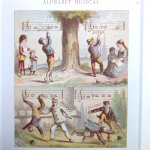 リトグラフ　『音楽のアルファベット 〜 臨時記号』　1883年　フランス