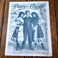 アンティーク楽譜： 音楽雑誌　《歌うパリ》　1904年11月 96号