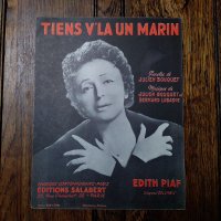 ピアフ，エディット　Tiens v'la un Marin　船乗りの恋人　1963年　アンティーク楽譜