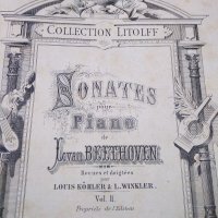 ベートーヴェン　ピアノソナタ第２巻　リトルフ社　アンティーク楽譜　1880年頃
