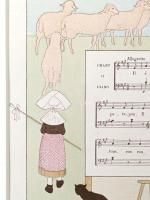愛らしい楽譜絵本*.アンティーク　モンヴェル 古書　児童書　ビンテージ　モンベル 497d89556378ff8e5d8c777aa6e1d2