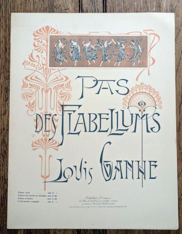 扇のステップ Pas des flabellums 1899年 アンティーク楽譜