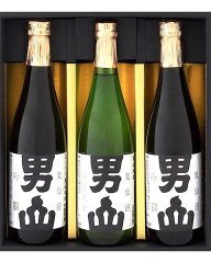 男山本店 陸前男山ギフトセット ( 吟醸酒 720ml 2本 / 特別純米酒 720ml 1本 ) 