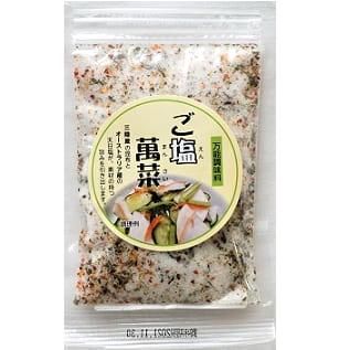 小野徳 ご塩萬菜 100g|三陸産昆布と海苔入り、調味料としても重宝な朝漬け用お塩 / レターパック全国送料520円発送可能!
