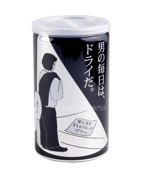 あさ開 純米辛口 男の純米ドライ アルミ缶 180ml
