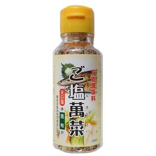 小野徳 ご塩萬菜 ボトルタイプ100g|三陸産昆布と海苔入り、調味料としても重宝な朝漬け用お塩 / レターパック全国送料520円発送可能!