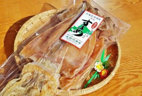 特大サイズ国産スルメイカの松前するめ｜10枚で600g無添加