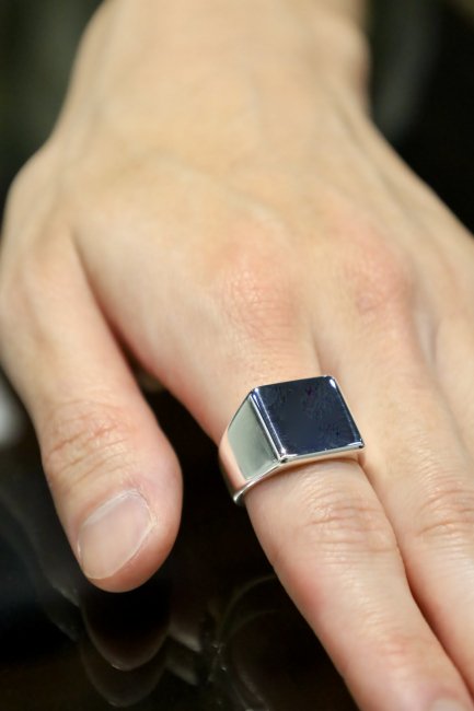 All Blues Platform Ring New POLISHED SILVER, - Ambiance