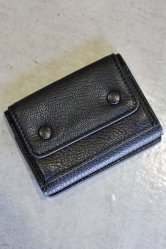 Maison Margiela Tri Fold Wallet With Flap Goat BLACK

