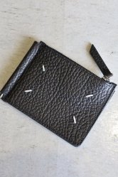 Maison Margiela Bi-Fold Wallet  Money Clip Grain BLACK