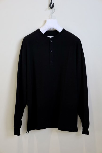 YOKO SAKAMOTO Big Henley Neck BLACK, - Ambiance