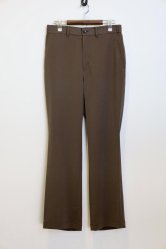 N.HOOLYWOOD 2232-CP28-007 Stretch Polyester Flared Pants BROWN