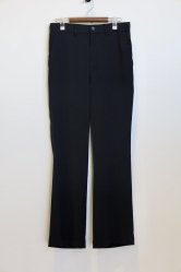 N.HOOLYWOOD 2232-CP28-007 Stretch Polyester Flared Pants BLACK