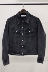 OUR LEGACY RODEO JACKET Overdyed Black Chain Twill
