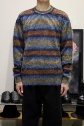 ROBERTO COLLINA Super Kid Mohair Border Knit MULTI