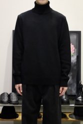 ROBERTO COLLINA  Cashmere/Wool Turtle Neck Knit BLACK