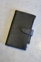 Maison Margiela Card Holder Clip 2 With Zip Grain BLACK
