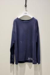 Maison Margiela Destroyed Long Tee WASHED BLUE