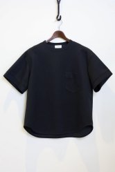 THE RERACS Structure Double Face Pocket Big T-Shirt  BLACK
