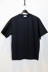 THE RERACS C/Ny Satin The Super Over Size T-Shirt BLACK
