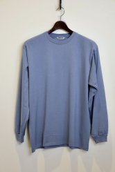 AURALEE Luster Plaiting L/S Tee DUSTY BLUE