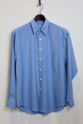 AURALEE Washed Finx Twill Big Shirt BLUE

