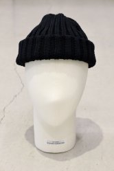 KIJIMA TAKAYUKI KN-242903-01 Recycled Cotton Beanie BLACK