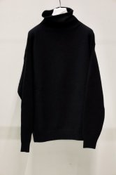 YOKO SAKAMOTO Cut-Off High Neck Knit BLACK