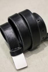 OUR LEGACY SPEED BELT Flecking Black Leather