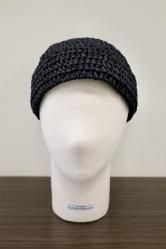 KIJIMA TAKAYUKI KN-251106-01 Paper Hand Knit Watch Cap BLACK