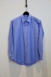 AURALEE Suvin High Count Cloth Stripe Shirt BLUE STRIPE