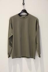 AURALEE Luster Plaiting L/S Tee KHAKI