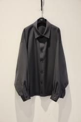 THE RERACS Super Twill S+S Balloon Shirt GUNMETAL GRAY
