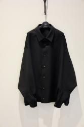 THE RERACS Super Twill S+S Balloon Shirt BLACK