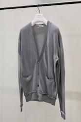 OUR LEGACY PARALLEL CARDIGAN Grey Spray Dye Cherub