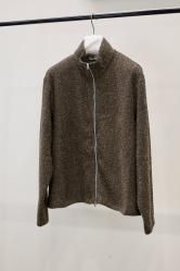 OUR LEGACY SHRUNKEN FULLZIP POLO Brown Sparse Buckle