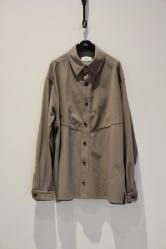 THE RERACS Heat Storage Corduroy Western Shirt BEIGE
