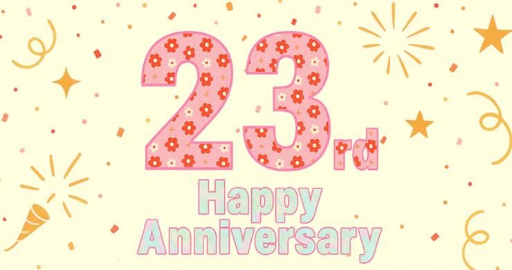 いつもAntique Fabric Pinksをご愛顧いただき、ありがとうございます♪ おかげさまで、Pinksは9月で23周年を迎えることができました!